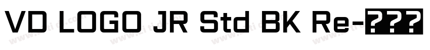 VD LOGO JR Std BK Re字体转换